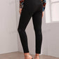 Privé Belted Self-Tie Black Skinny Pants