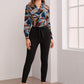 Privé Belted Self-Tie Black Skinny Pants