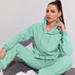 INAWLY Women's Hooded Drawstring Sweatshirt And Sweatpants Set