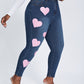 SXY Plus Heart Print Skinny Jeans