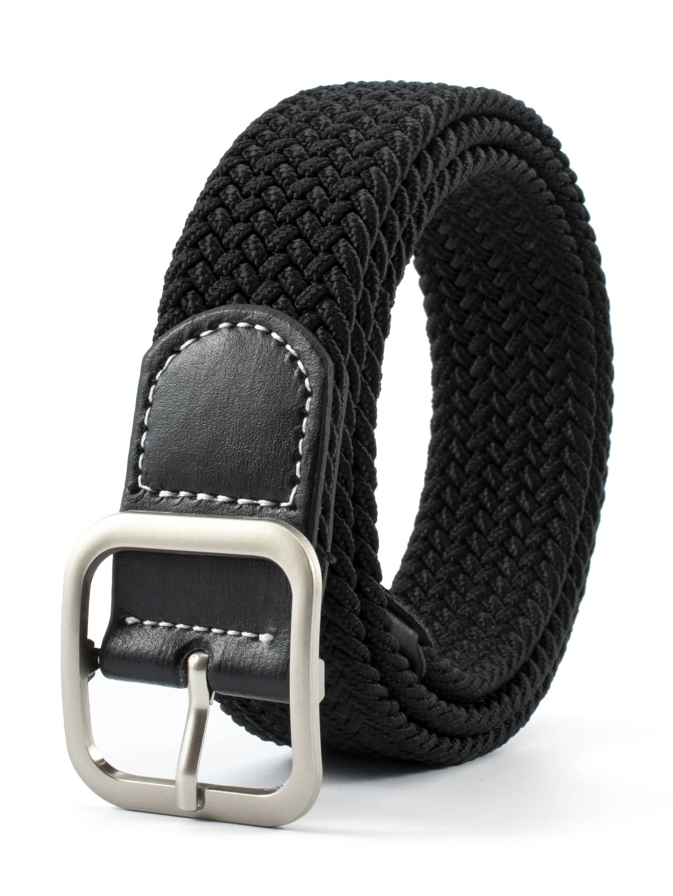 Men Solid Elastic Belt Boho