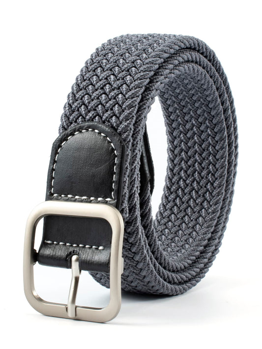 Men Solid Elastic Belt Boho