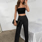 Essnce High Waist Seam Detail Pants