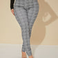 SXY Sexy High Waist Glen Plaid Belted Pants