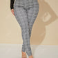 SXY Sexy High Waist Glen Plaid Belted Pants