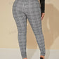 SXY Sexy High Waist Glen Plaid Belted Pants