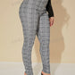 SXY Sexy High Waist Glen Plaid Belted Pants