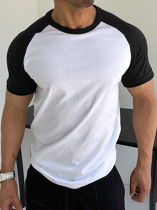 Manfinity Homme Men T-Shirts Fit Crew Neck Short Sleeve Casual Summer Polyester