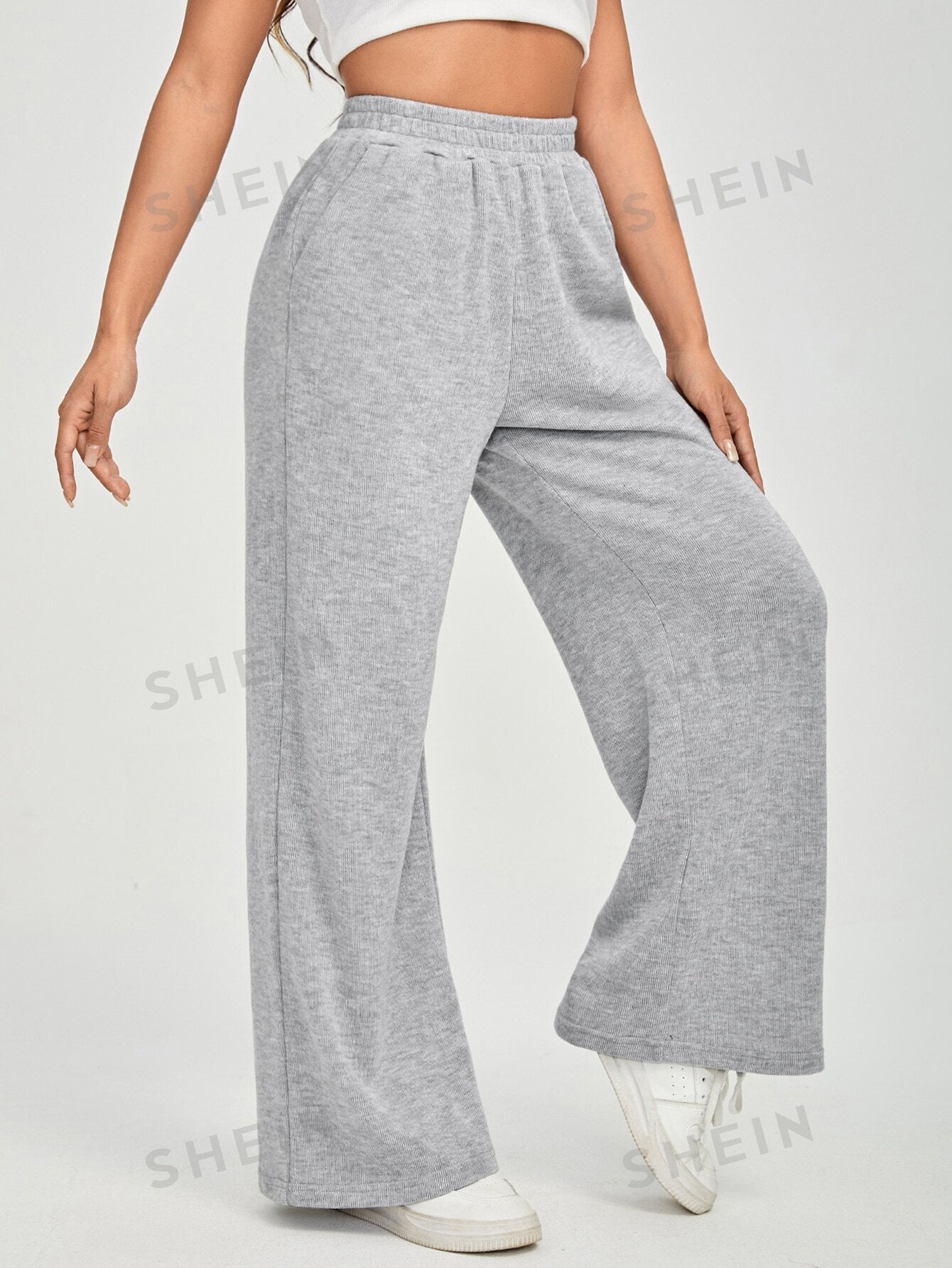 PETITE Slant Pocket Wide Leg Pants