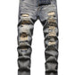 Men's Casual Distressed Slim Fit Denim Jeans