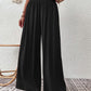 VCAY Shirred Waist Wide Leg Pants