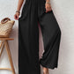 VCAY Shirred Waist Wide Leg Pants