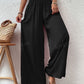 VCAY Shirred Waist Wide Leg Pants