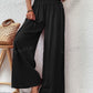 VCAY Shirred Waist Wide Leg Pants