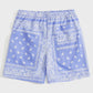 Manfinity RSRT Men Drawstring Waist Paisley Print Shorts