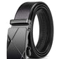 1pair Men Black Belt Automatic Buckle Belt For Business Occasions Work