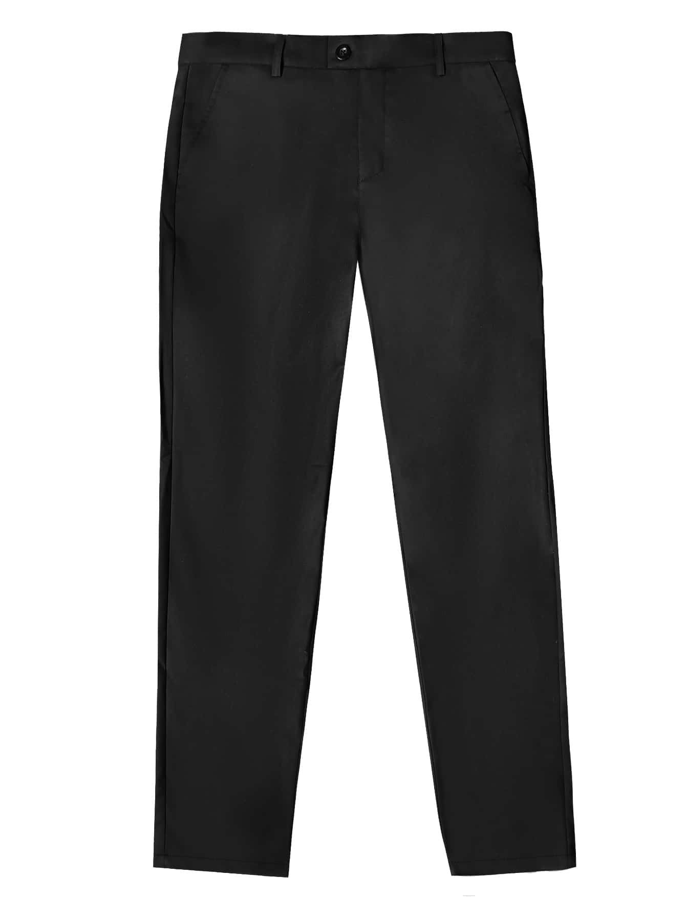 Manfinity Mode Men Zipper Fly Tailored Pants