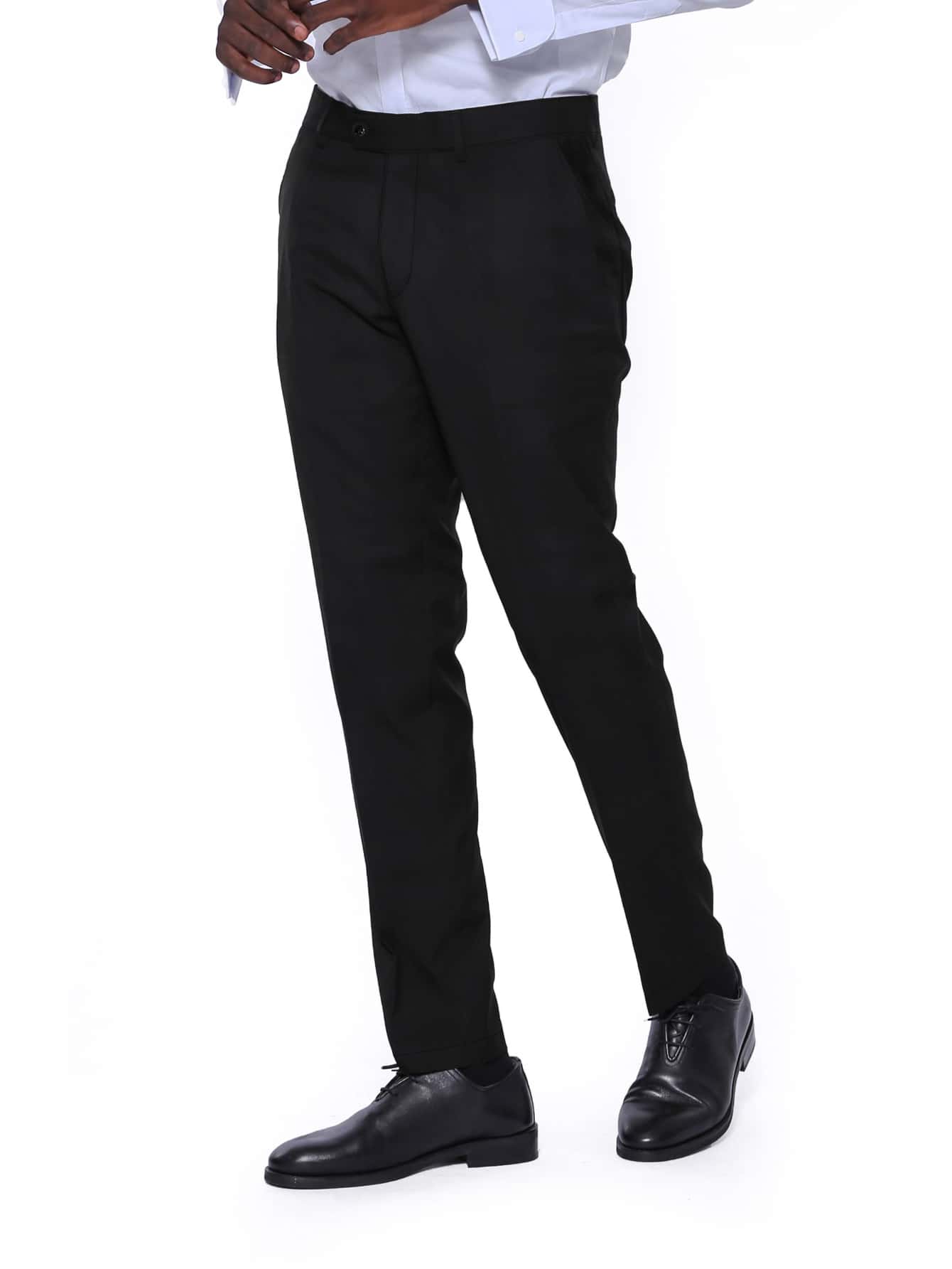 Manfinity Mode Men Zipper Fly Tailored Pants