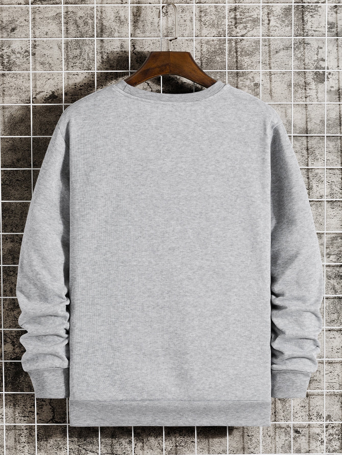 Manfinity Dauomo Men Round Neck Thermal Lined Sweatshirt