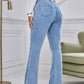 Essnce Raw Cut Bootcut Leg Jeans