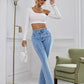 Essnce Raw Cut Bootcut Leg Jeans