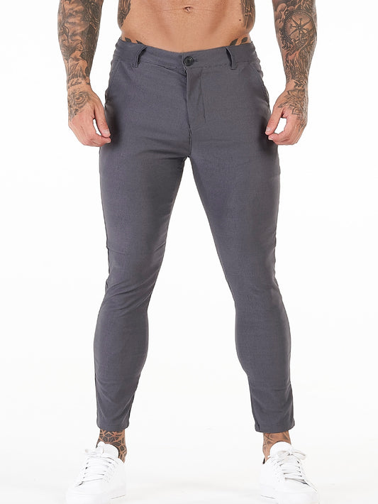 Men Solid Skinny Pants