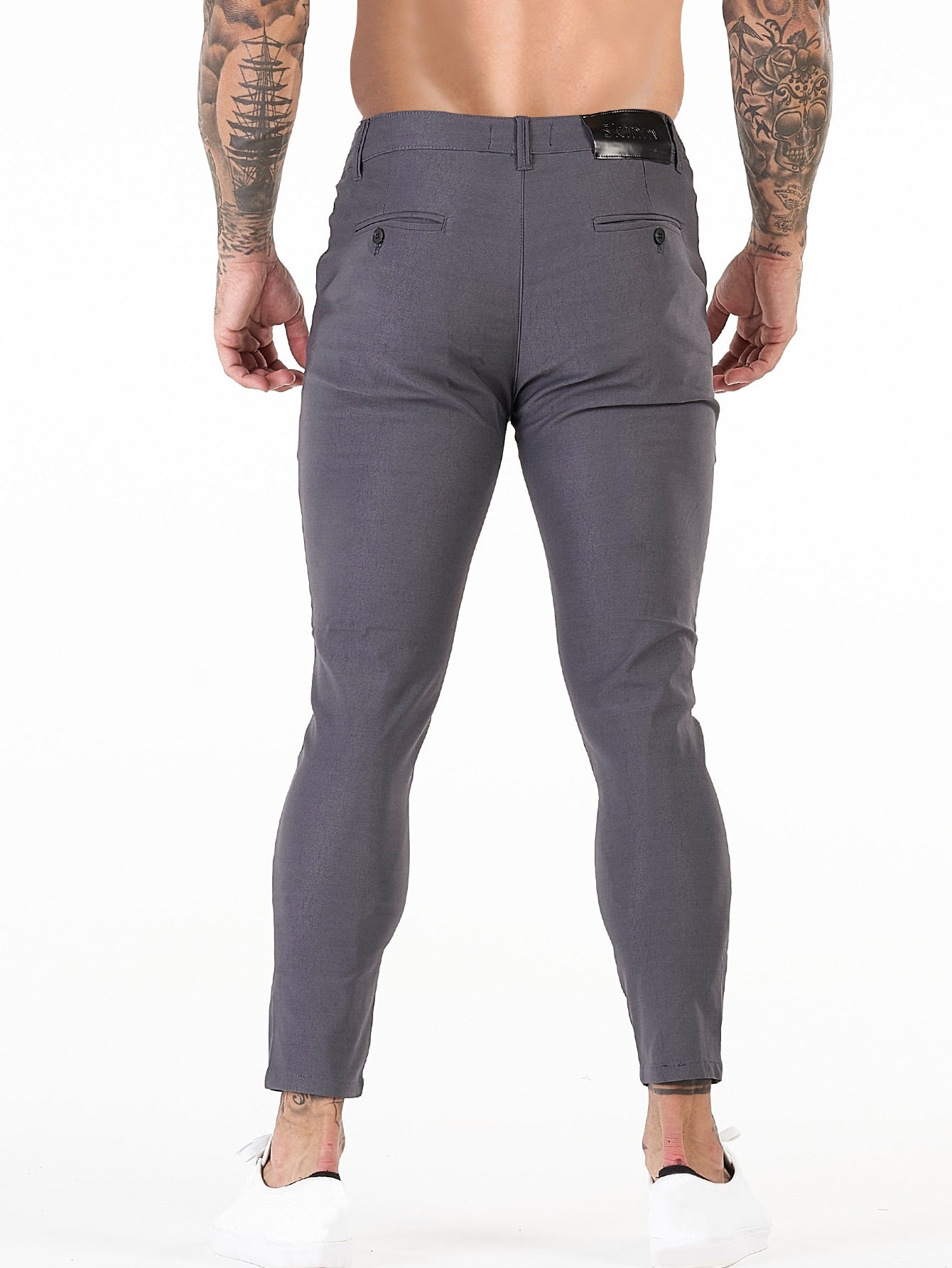 Men Solid Skinny Pants