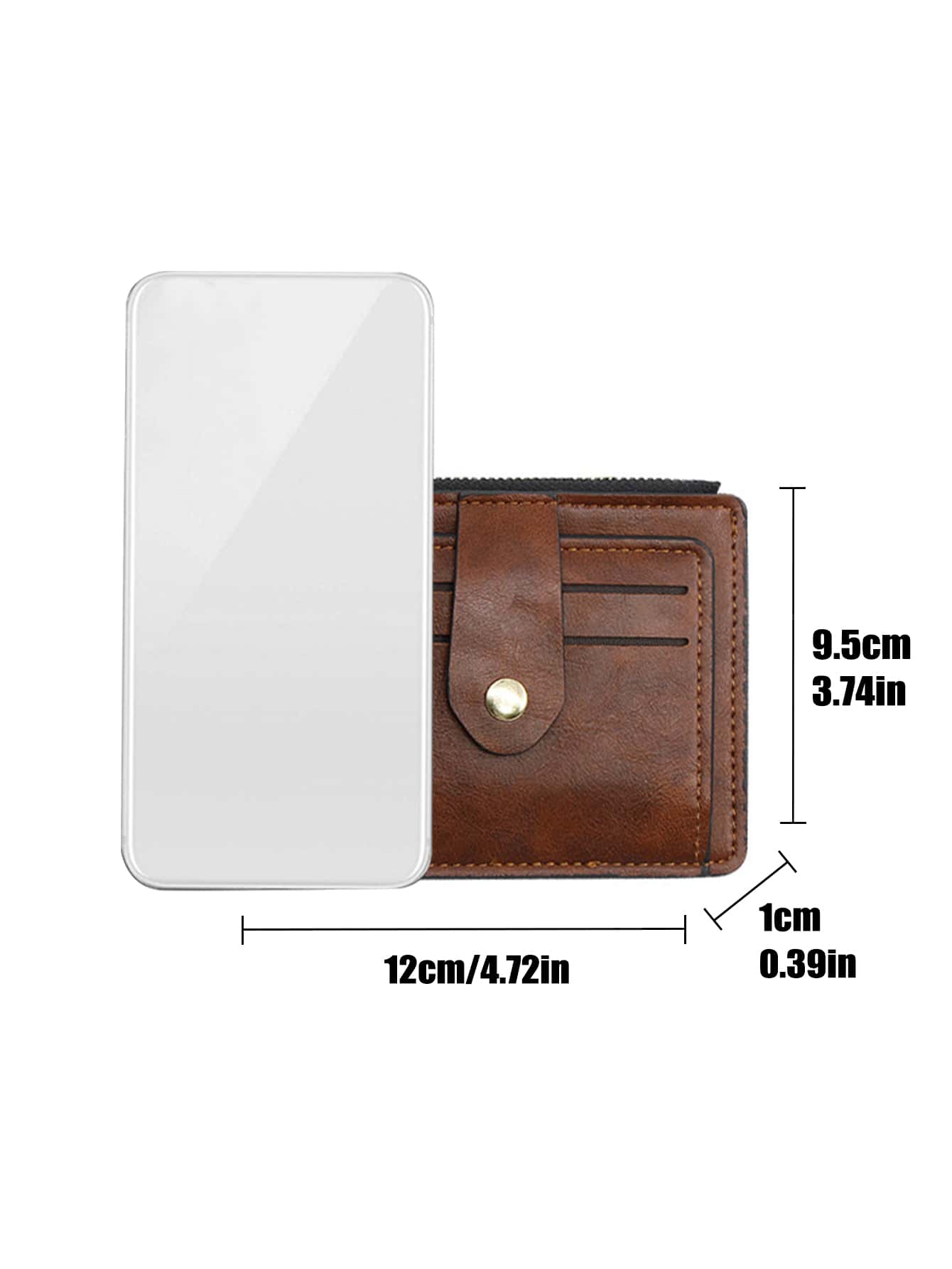 Simple Business Style Multipurpose Minimalist PU Leather Coin And Card Wallet For Daily Use With Credit Card Slots Business Casual