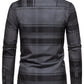 Manfinity Homme Men Plaid Print Graphic Colorful Casual Long Sleeve Shirt, For Boyfriend Gift, Work