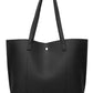 2pcs 2022 New Arrival Plain Fringed Tote Bag Set With Large Capacity, Shoulder