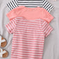 Genkimix Kids Young Girl 3pcs Striped Print Tee