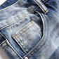 Men's Casual Distressed Slim Fit Denim Jeans