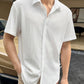 Manfinity Homme Men's Solid Color Button Up Loose Fit Shirt