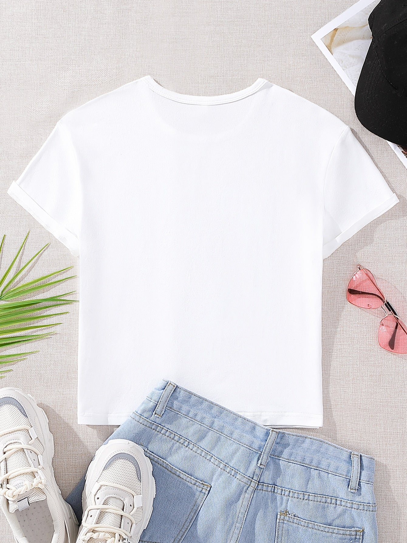 Tween Girl 1pc Letter Graphic Tee