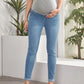 Maternity High Waist Ripped Skinny Jeans