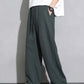 Men Drawstring Waist Straight Leg Pants