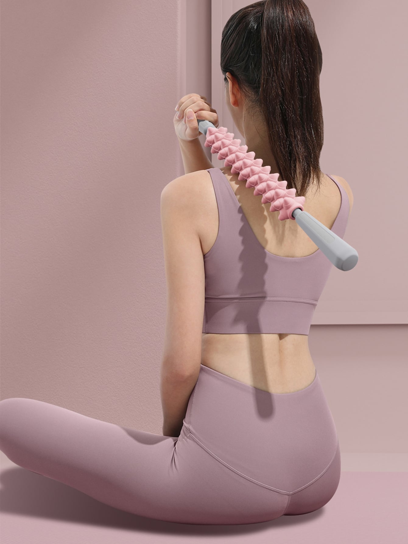 1pc Two Tone Yoga Massage Stick