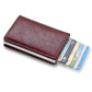 Leather Metal RFID Credit Card Holder Wallet, Father's Day/Birthday Gift