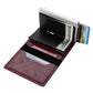 Leather Metal RFID Credit Card Holder Wallet, Father's Day/Birthday Gift