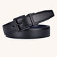 1pc Men's 2.8cm Wide Reversible Leather Belt With Rotary Buckle