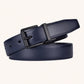 1pc Men's 2.8cm Wide Reversible Leather Belt With Rotary Buckle