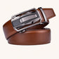 1pc Men's Ratchet Leather Belt, Large Size Casual Automatic Buckle Belt For Men