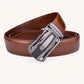 1pc Men's Ratchet Leather Belt, Large Size Casual Automatic Buckle Belt For Men