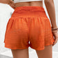 VCAY Solid Wide Leg Shorts