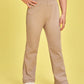 Young Girl Solid Flare Leg Pants