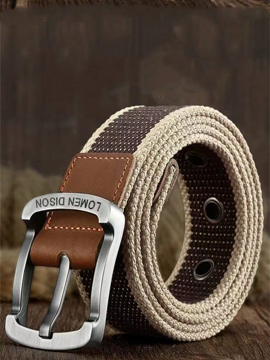 Men Geo Buckle Belt Boho