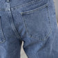 Men Slant Pocket Straight Leg Jeans