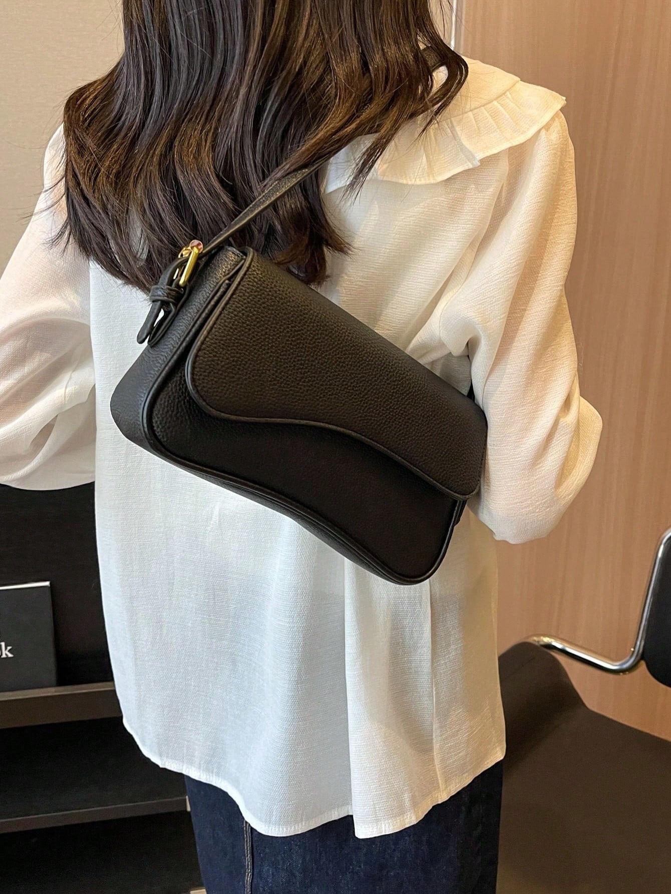 Lightweight,Business Casual Minimalist Flap Square Bag For Teen Girls Women College Students,Rookies