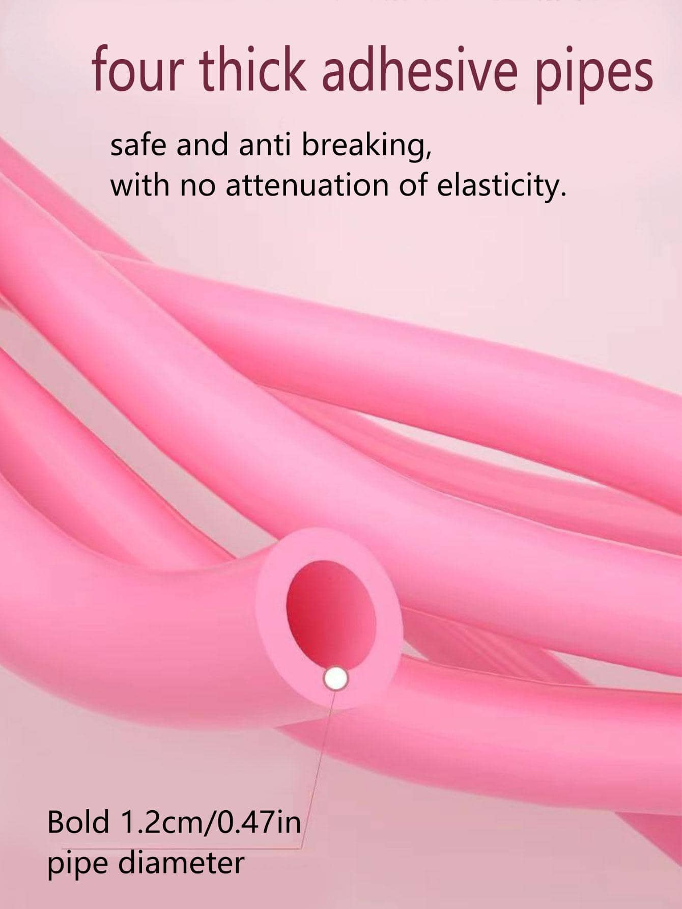 1pc Pink TPE Yoga Sit-up Rope Pedal