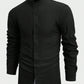 Manfinity Basics Men Cotton Solid Button Front Shirt